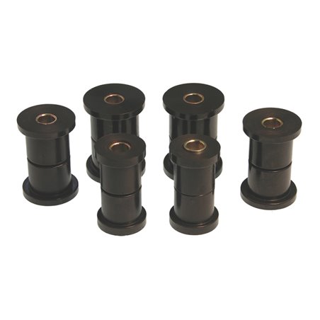 Prothane 81-87 GM K30 Rear Spring & Shackle Bushings (w/ 1 3/8in OD Frame Shackle Bush) - Black