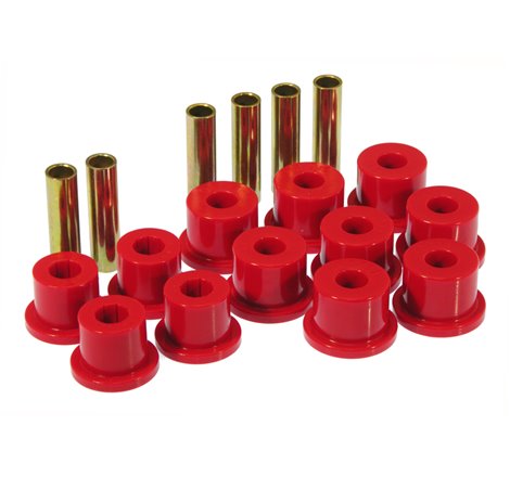 Prothane 73-87 GM Rear Spring & Shackle Bushings (w/ 1.75in Bushings) - Red