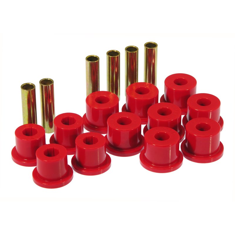 Prothane 73-87 GM Rear Spring & Shackle Bushings (w/ 1.75in Bushings) - Red