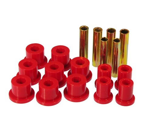 Prothane 67-70 GM 4wd Front Spring & Shackle Bushings - Red