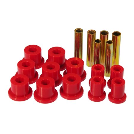 Prothane 67-70 GM 4wd Front Spring & Shackle Bushings - Red