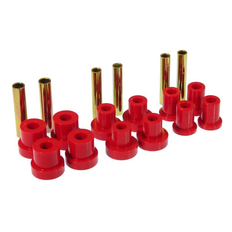 Prothane GM Front Spring & Shackle Bushings - Red