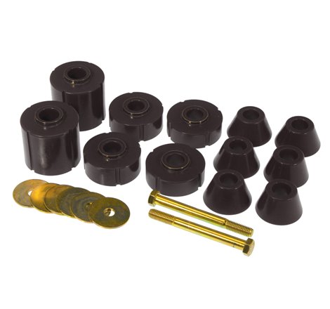 Prothane 73-80 GM Body Mount 12 Bushing Kit - Black