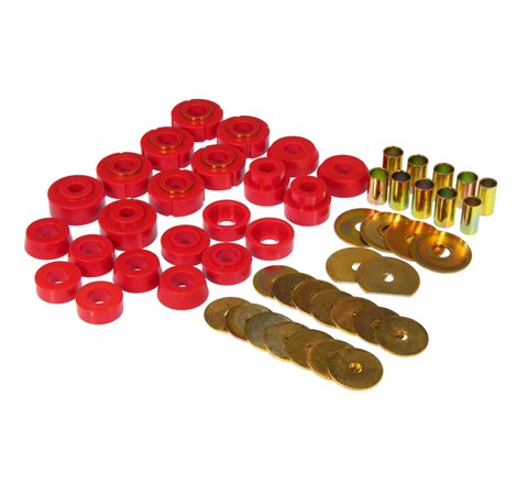 Prothane 65-70 GM Various 2dr Hardtop Body Mount - Red