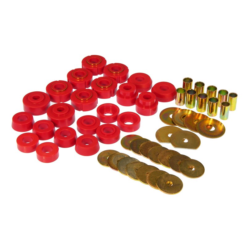 Prothane 65-70 GM Various 2dr Hardtop Body Mount - Red