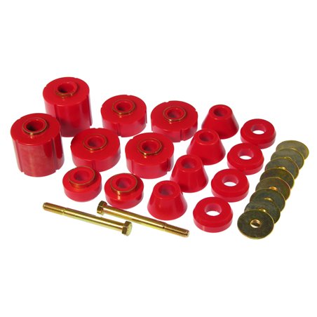 Prothane 75-79 GM 1/2 / 3/4 / 1T 2/4wd Body Mount - Red