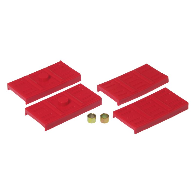 Prothane 67-69 GM F-Body Upper/Lower Spring Pad (Mono) - Red