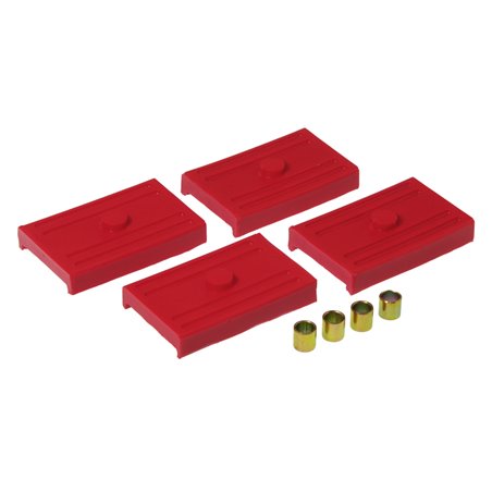 Prothane 68-69 GM F-Body Upper/Lower Spring Pad (Multi) - Red