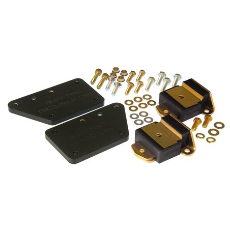 Prothane 63-72 GM Truck LS1 Adapter Plate Kit - Black