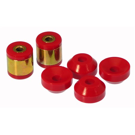 Prothane 96-00 Honda Civic Upper/Lower Rear Shock Bushing - Red