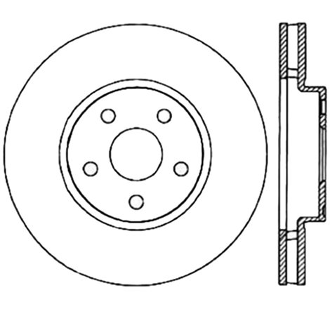 StopTech Sport Slotted (CRYO) 92-95 Toyota MR2 Front Right Slotted Rotor