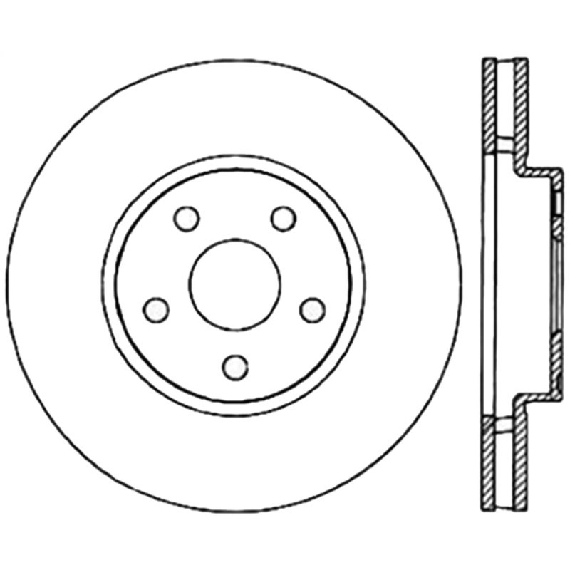 StopTech Sport Slotted (CRYO) 92-95 Toyota MR2 Front Right Slotted Rotor