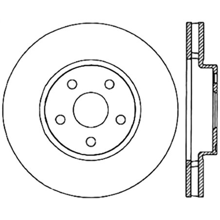 StopTech Sport Slotted (CRYO) 92-95 Toyota MR2 Front Right Slotted Rotor