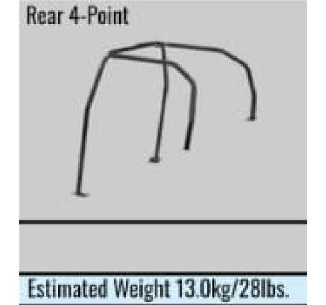 Cusco Safety 21 4-Passenger REAR 4-Point BLK Roll Cage Subaru WRX GDA 01-07 (S/O/No Cancel)