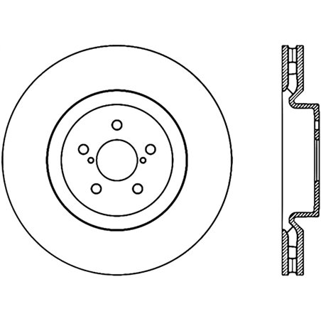 StopTech Power Slot 04 STi CRYO (5x100) Front Right Rotor