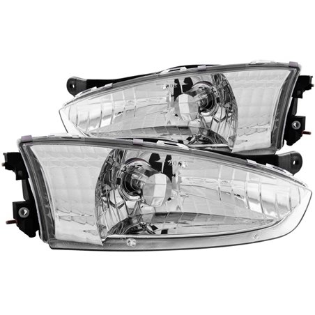 ANZO 1997-2002 Mitsubishi Mirage Crystal Headlights Chrome