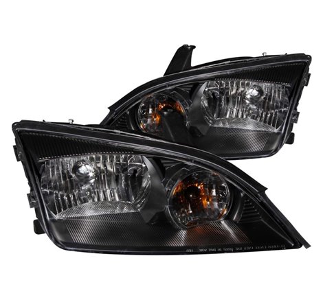 ANZO 2005-2007 Ford Focus Crystal Headlights Black