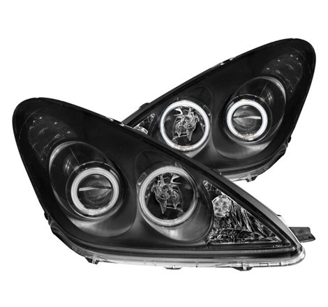 ANZO 2002-2003 Lexus Es300 Projector Headlights w/ Halo Black