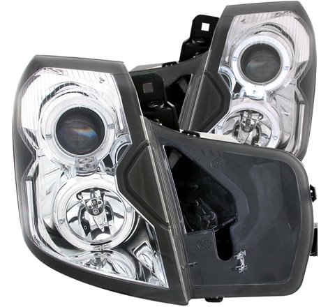 ANZO 2003-2007 Cadillac Cts Projector Headlights w/ Halo Chrome