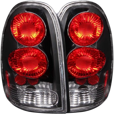 ANZO 1996-2000 Chrysler Voyager Taillights Black