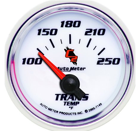 Autometer C2 52mm 100 - 250 Deg. F Electronic Trans Temp Gauge