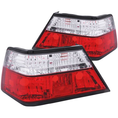 ANZO 1986-1995 Mercedes Benz E Class W124 Taillights Red/Clear