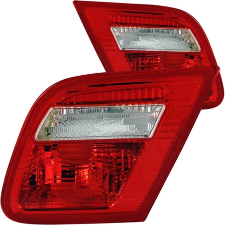 ANZO 2000-2003 BMW 3 Series E46 Taillights Red/Clear - Inner