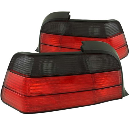 ANZO 1992-1998 BMW 3 Series E36 Coupe/Convertable Taillights Red/Smoke