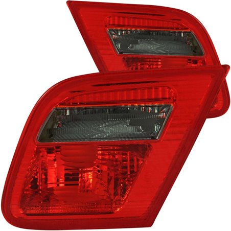 ANZO 2000-2003 BMW 3 Series E46 Taillights Red/Smoke - Inner