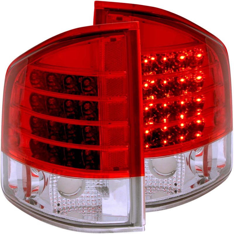 ANZO 1995-2005 Chevrolet S-10 LED Taillights Red/Clear