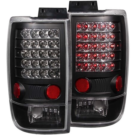 ANZO 1997-2002 Ford Expedition LED Taillights Black