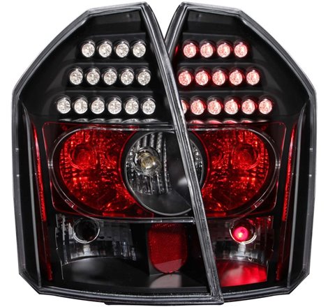 ANZO 2005-2007 Chrysler 300C LED Taillights Black