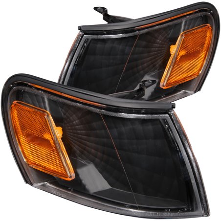 ANZO Corner Lights 1993-1997 Toyota Corolla Euro Corner Lights Black w/ Amber Reflector