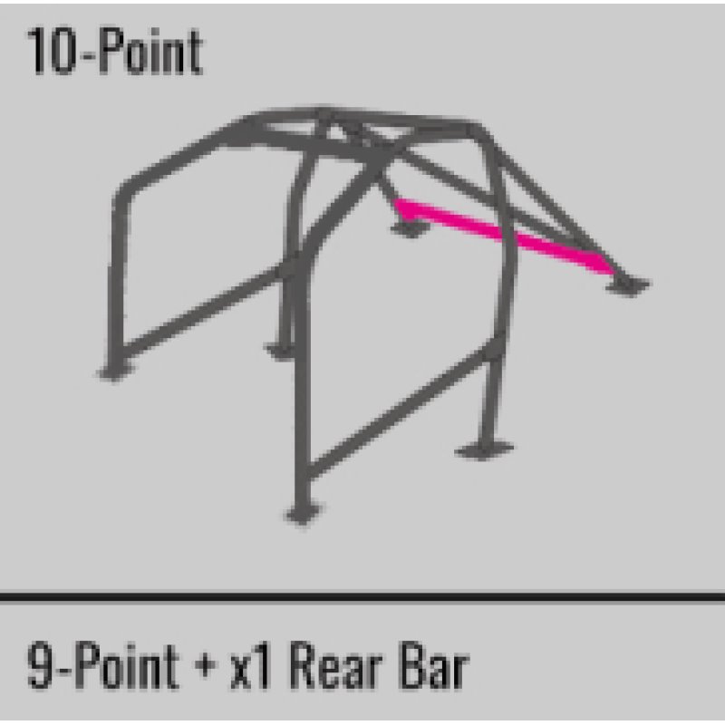 Cusco SFTY21 2-Passenger 10-Point BLK DASH-THROUGH Roll Cage Subaru STi GRB 08-14 (S/O/No Cancel)