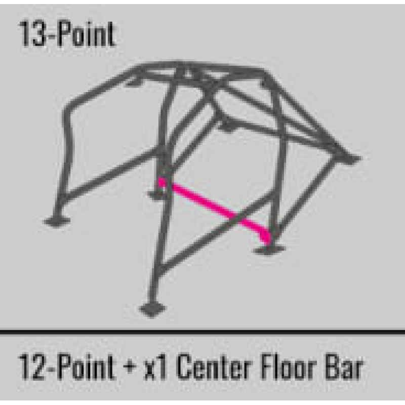 Cusco SFTY21 2-Passenger 13-Point BLK DASH-ESCAPE Roll Cage Subaru STi GRB 08-14 (S/O NO CNCL)