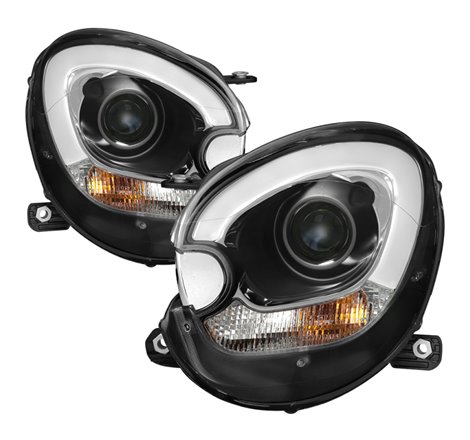 Spyder Mini Cooper Countryman 11-15 Headlights - Halogen Model Only - Black PRO-YD-MCO11-DRL-BK