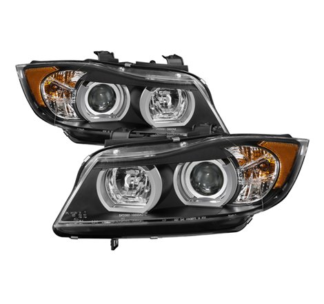 Spyder BMW E90 3-Series 06-08 4DR Headlights - AFS HID Only - Black PRO-YD-BMWE9005V2-AFSHID-BK