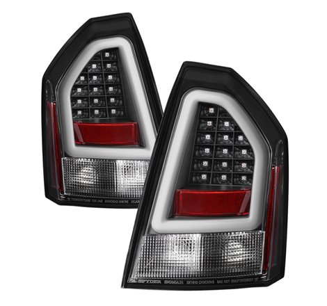 Spyder Chrysler 300 05-07 V2 Light Bar LED Tail Lights - Black ALT-YD-CHR305V2-LED-BK