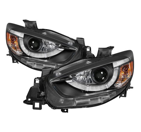 Spyder Mazda CX-5 13-15 Projector Headlights - DRL LED - Black PRO-YD-MCX513-DRL-BK