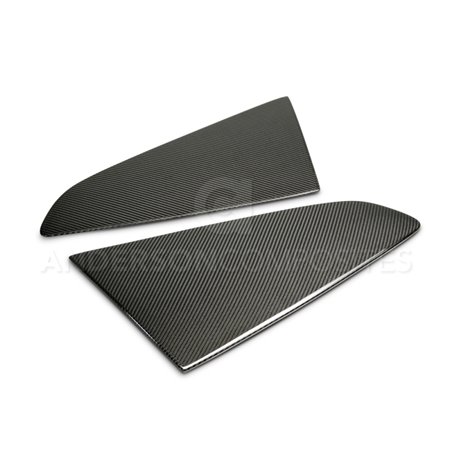 Anderson Composites 2015-2017 Ford Mustang Type -F Style Window Louvers - Flat