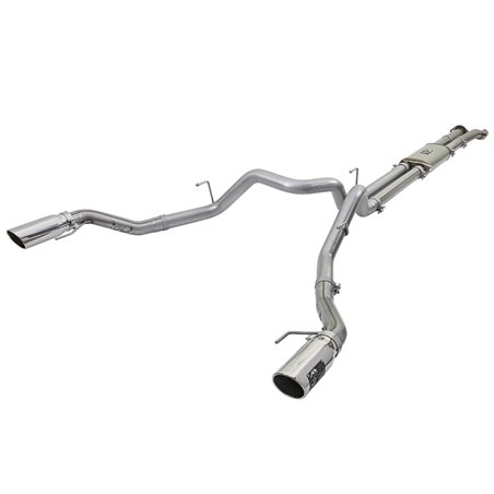 aFe MACHForce XP Exhaust Cat-Back SS-409 2017 Ford F-150 Raptor V6-3.5L (tt) w/ Polished Tips