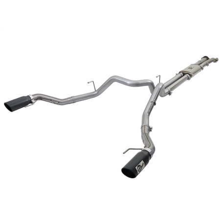 aFe MACHForce XP 3in 409-SS Exhaust Cat-Back 2017 Ford F-150 Raptor V6-3.5L (tt) w/ Black Tip