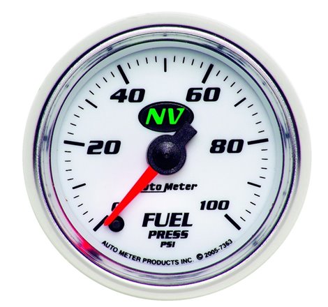 Autometer 52.4mm Full Sweep Electric Fuel Pressure Gauge