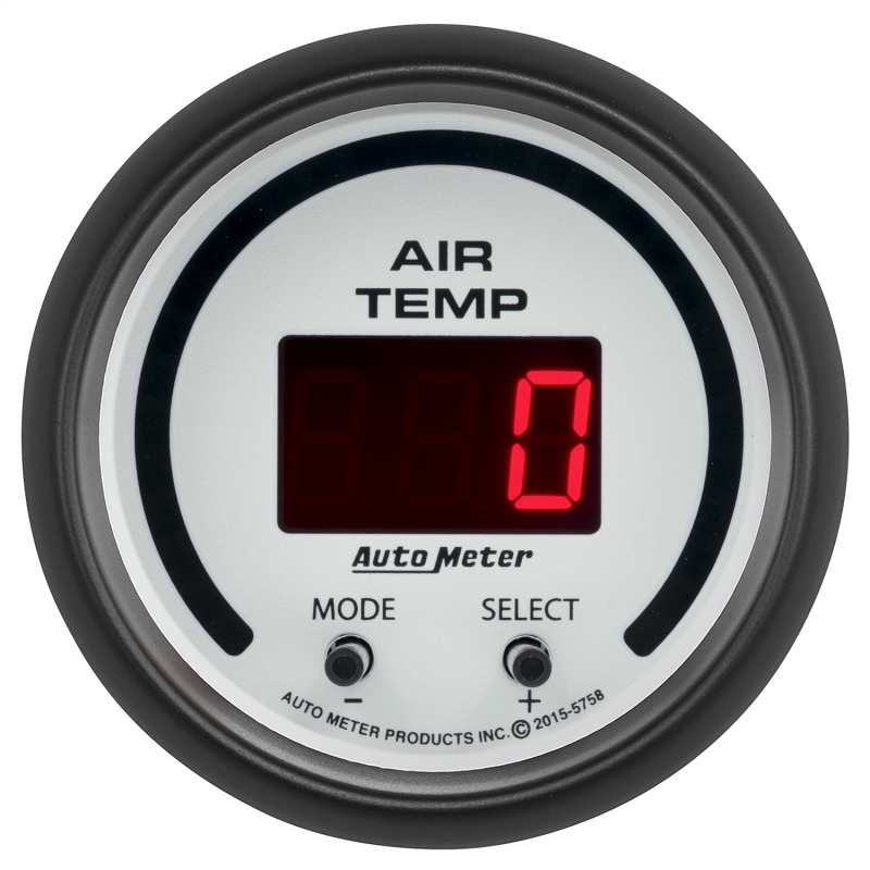 Autometer Phantom 2-1/16in 0-300 Degree F Digital Dual Air Temp Gauge