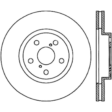 StopTech Sport Slotted 91-95 Toyota MR2 Cryo Front Left Rotor