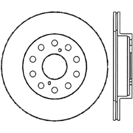 StopTech Sport Slotted 91-95 Toyota MR2 Cryo Rear Left Rotor