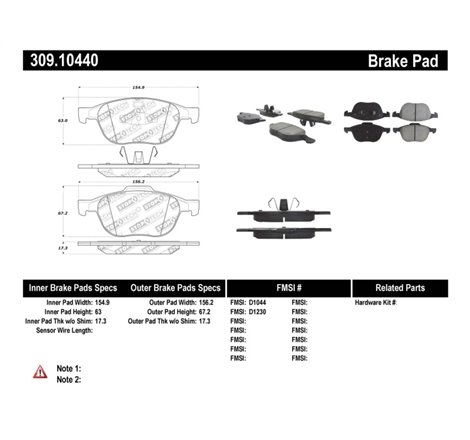 StopTech Performance 04-09 Mazda 3 Front Brake Pads