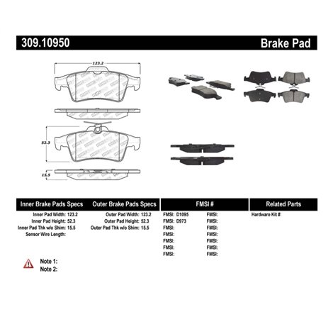 StopTech Performance 07-09 Mazdaspeed3 / 06-07 Mazdaspeed6 / 06-07 Mazda3 Rear Brake Pads