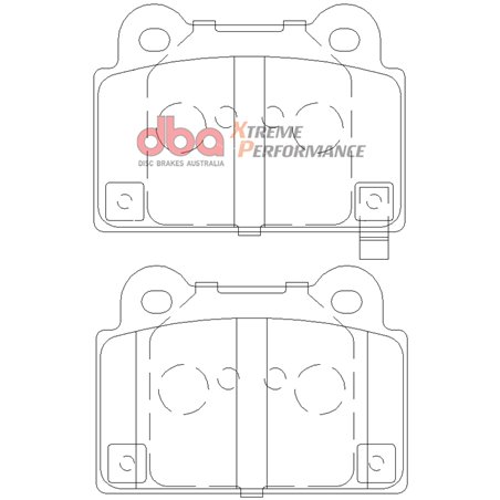 DBA 08-14 Mitsubishi EVO XP650 Rear Brake Pads