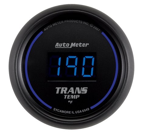 Autometer 52.4mm Black Digital Trans Temperature Gauge